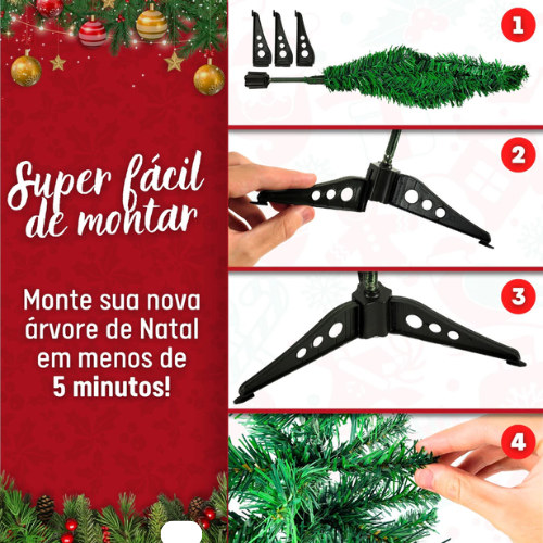 KIT ÁRVORE DE NATAL 60 PEÇAS