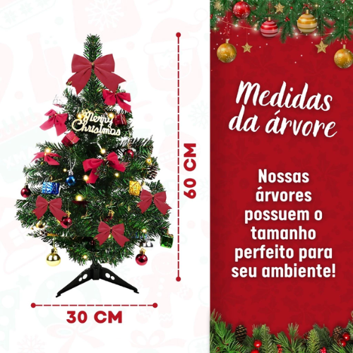 KIT ÁRVORE DE NATAL 60 PEÇAS