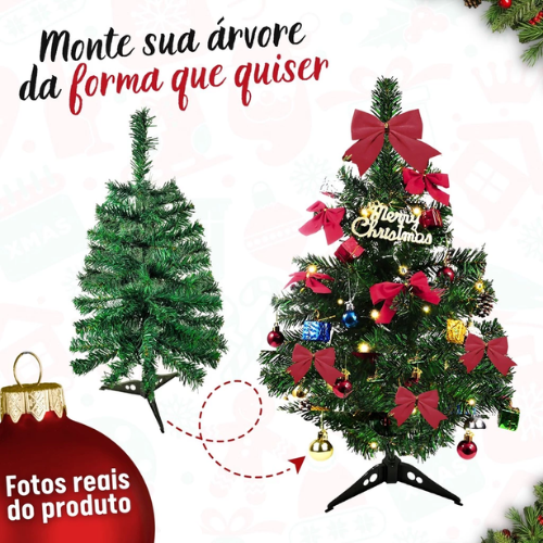 KIT ÁRVORE DE NATAL 60 PEÇAS