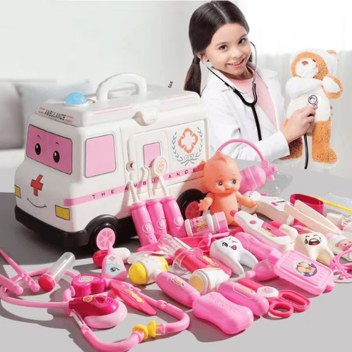 Kit Médico Infantil - 14 Peças de Aprendizado