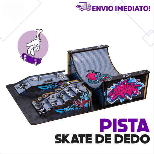 Pista Rampa Skate Dedo