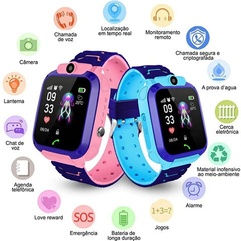 Smart Watch Infantil com LBS Localizador